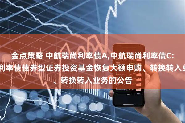 金点策略 中航瑞尚利率债A,中航瑞尚利率债C: 中航瑞尚利率债债券型证券投资基金恢复大额申购、转换转入业务的公告