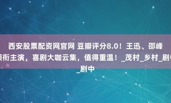 西安股票配资网官网 豆瓣评分8.0！王迅、邵峰领衔主演，喜剧大咖云集，值得重温！_茂村_乡村_剧中