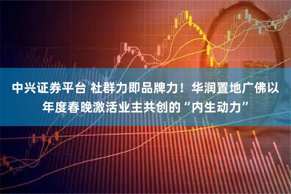 中兴证券平台 社群力即品牌力！华润置地广佛以年度春晚激活业主共创的“内生动力”